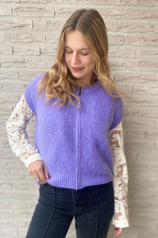 NELLY VEST LILAC