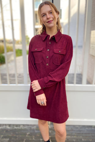 ZOEY DRESS BORDEAUX