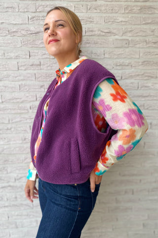 MELINA VEST PLUM