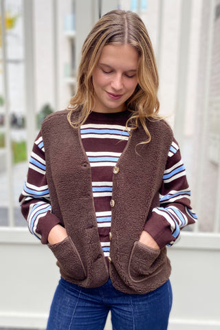LOLA VEST CHOCO