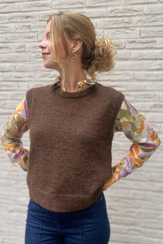 TESS GILET CHOCO