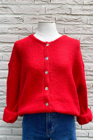 DALLY CARDIGAN RED