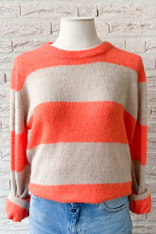 IHDUSTY PULLOVER HOT CORAL