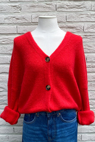 NELLE CARDIGAN RED