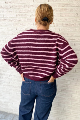 CLAUDIA CARDIGAN BURGUNDY