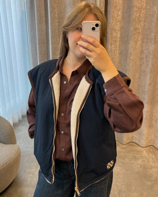 LIZOLA WAISTCOAT BIRCH/NAVY