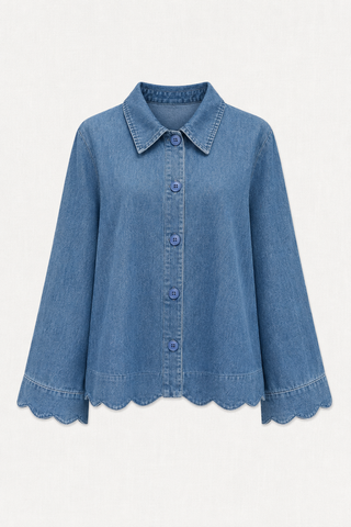 HILDE VEST BLUE JEAN