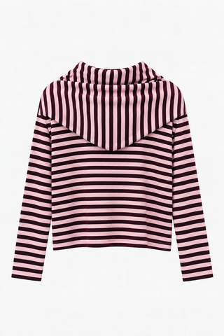 LOULOU PULL AUBERGINE/PINK
