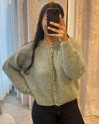 JANNE CARDIGAN SAGE