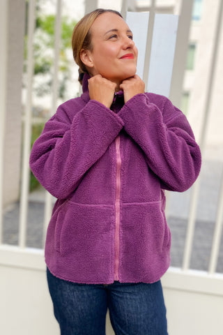 JOLIEN VEST PLUM