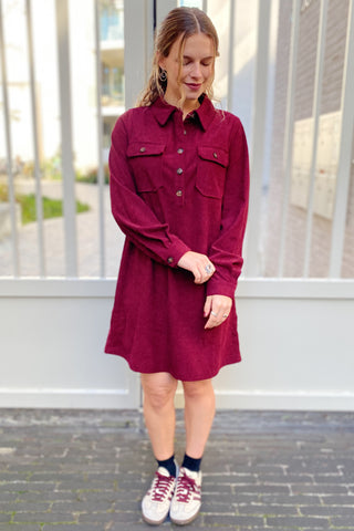 ZOEY DRESS BORDEAUX