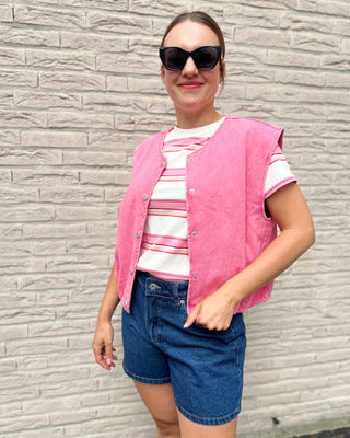 ANNELIEN VEST FUCHSIA