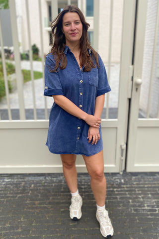 MINA DRESS NAVY