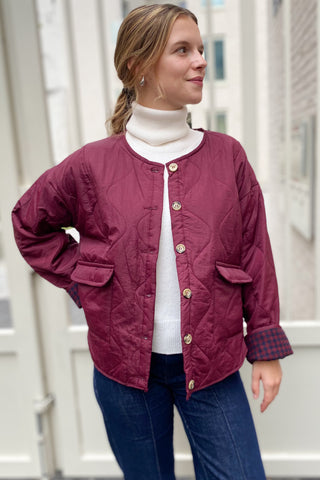MIA JACKET BORDEAUX