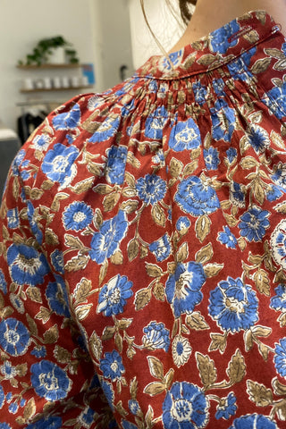 MUNA BLOUSE BORDEAUX