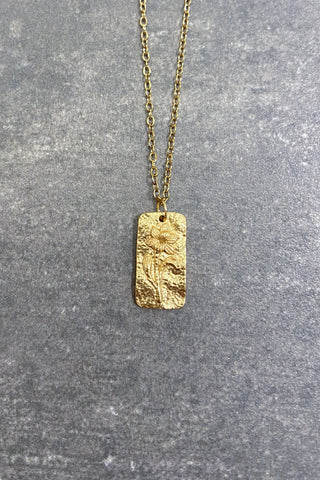 BIRTH FLOWER MARCH NECKLACE