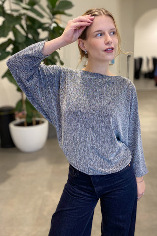 SHILOH BAT BLOUSE SILVER