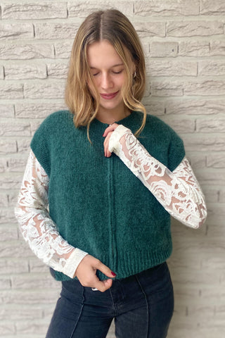 NELLY VEST FOREST GREEN