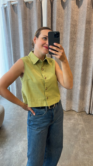 ELLES TOP GREEN