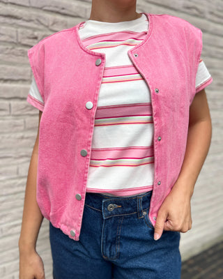 ANNELIEN VEST FUCHSIA