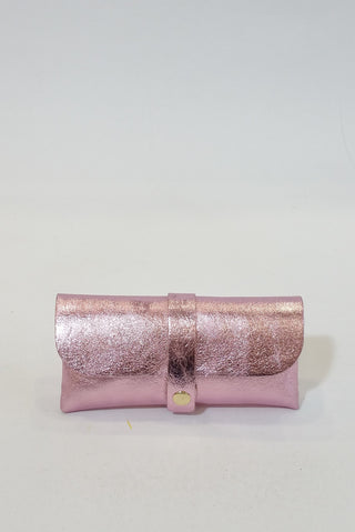 GLASSES CASE GLITTER ROSE