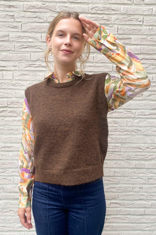 TESS GILET CHOCO