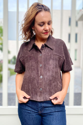 THEA SHIRT BLACK COFFEE
