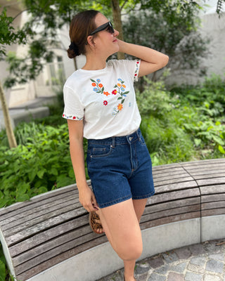SARAH TEE ECRU