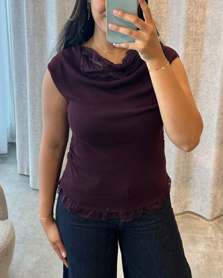 SIENE TOP BORDEAUX