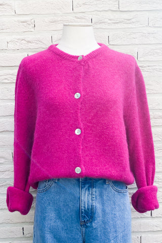 CLARA CARDIGAN FUSHIA