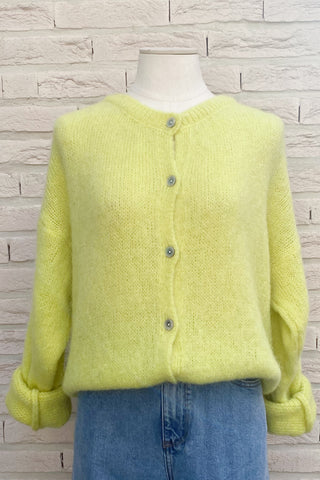 EMMA CARDIGAN GLOWY YELLOW