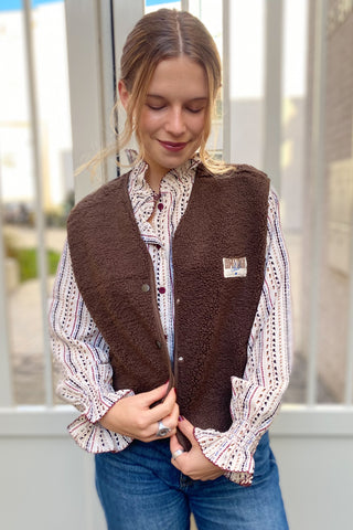 TINA VEST CHOCOLATE