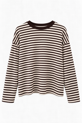 LUT LS TEE COFFEE/BEIGE