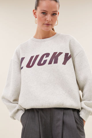 LILI SPEED SWEATER LIGHT GREY MELEE