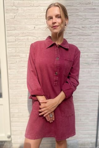KIKA DRESS BORDEAUX