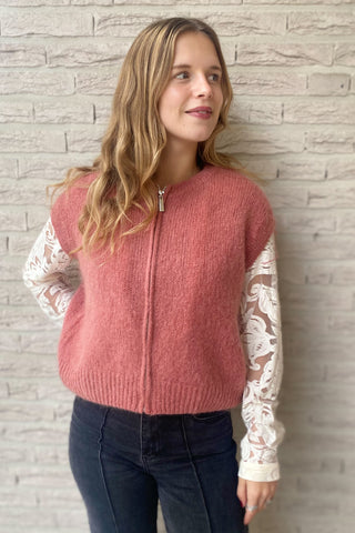 NELLY VEST DUSKY ROSE