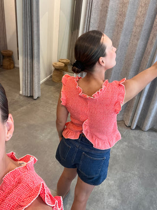 MAXIE BLOUSE RED