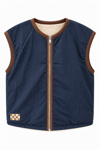 LIZOLA WAISTCOAT BIRCH/NAVY
