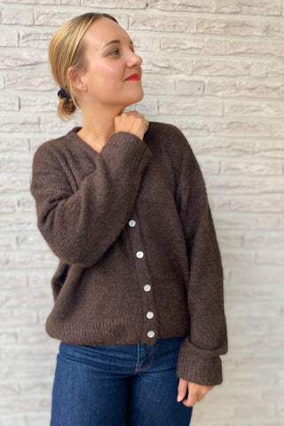 DALLY CARDIGAN CHOCO