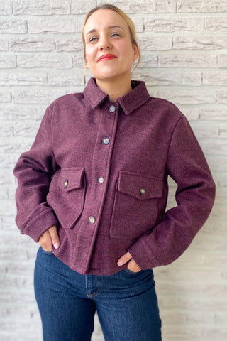 ISABEL COAT PLUM