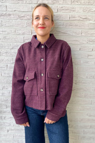 ISABEL COAT PLUM
