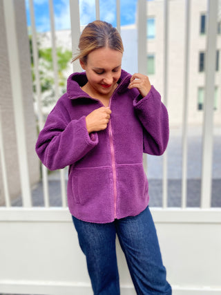 JOLIEN VEST PLUM