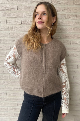 NELLY VEST TAUPE