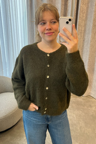 DALLY CARDIGAN KHAKI