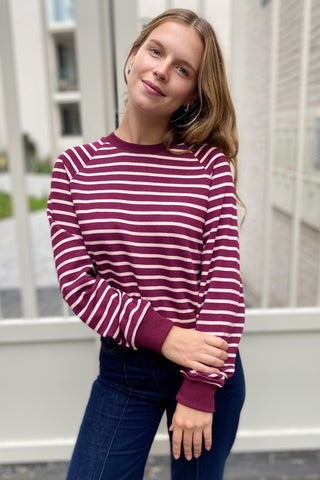 WITSE SWEATER BORDEAUX