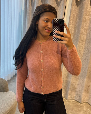 LAURIEN CARDIGAN DUSTY ROSE