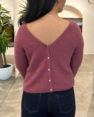 LOBKE CARDIGAN FRAMBOISE