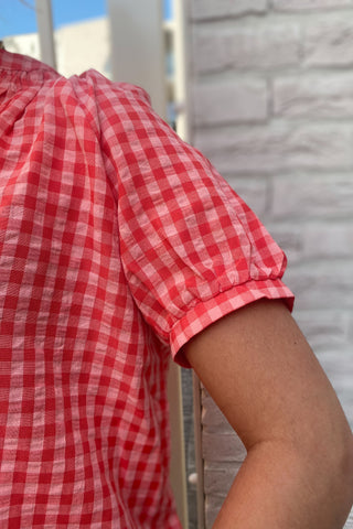 KATRIEN BLOUSE CORAL