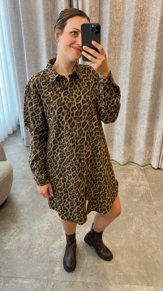 CAROLINE DRESS LEOPARD