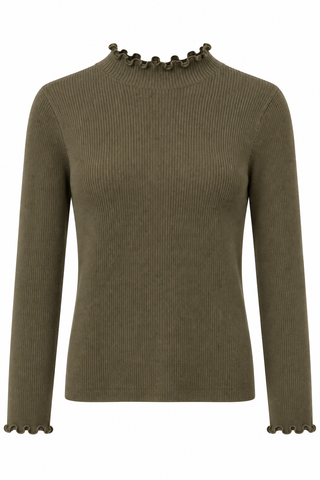 DOUTZEN LS TOP KHAKI